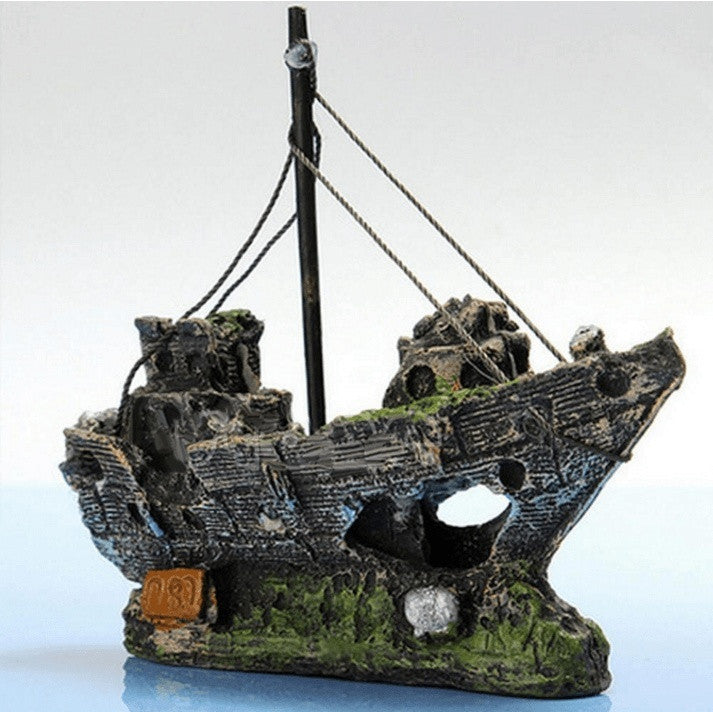 Aquarium Shipwreck Ornament - Friends of Irony LLC