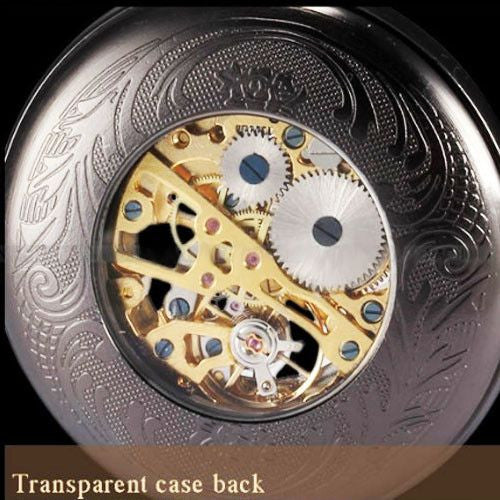 Antique Transparent  Mechanical Copper Pocket Watch - Friends of Irony LLC