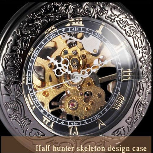 Antique Transparent  Mechanical Copper Pocket Watch - Friends of Irony LLC