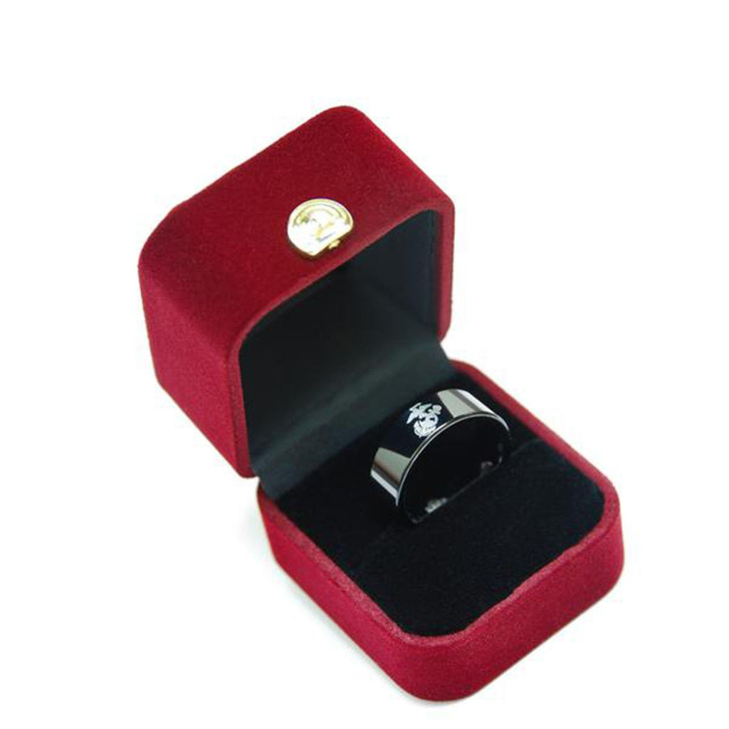 Beveled Silver Dragon Tungsten Wedding Ring - Friends of Irony LLC