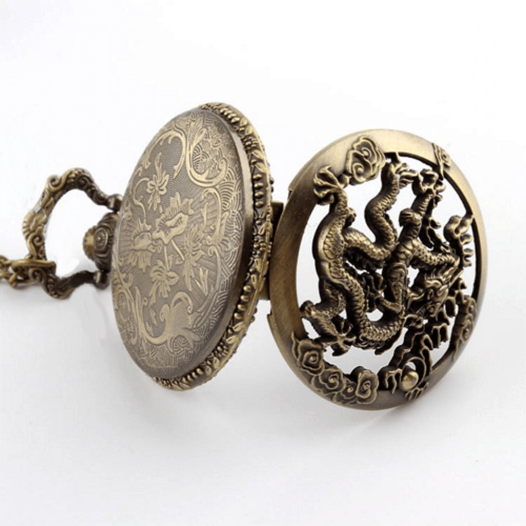 Antique Chinese Dragon Pocket Watch - Friends of Irony LLC