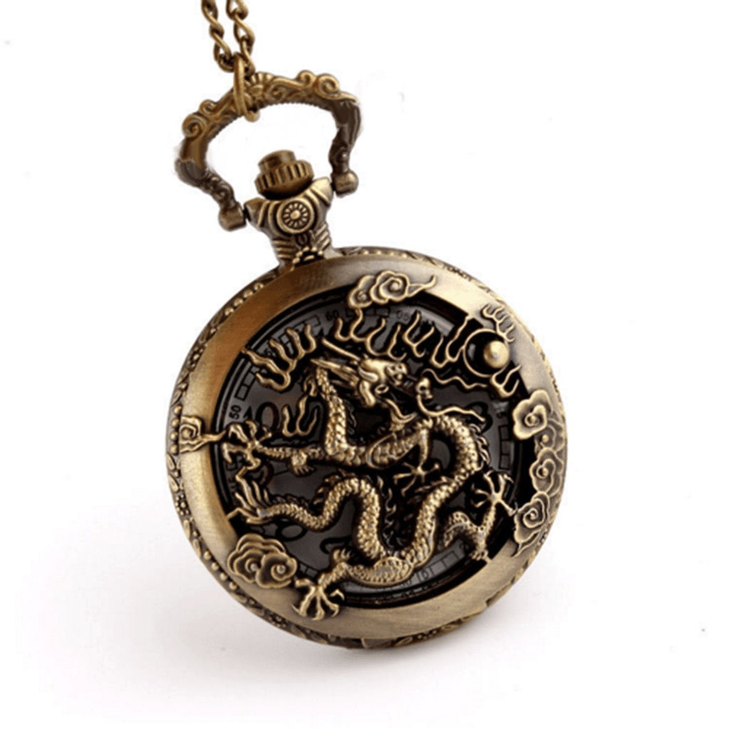 Antique Chinese Dragon Pocket Watch - Friends of Irony LLC